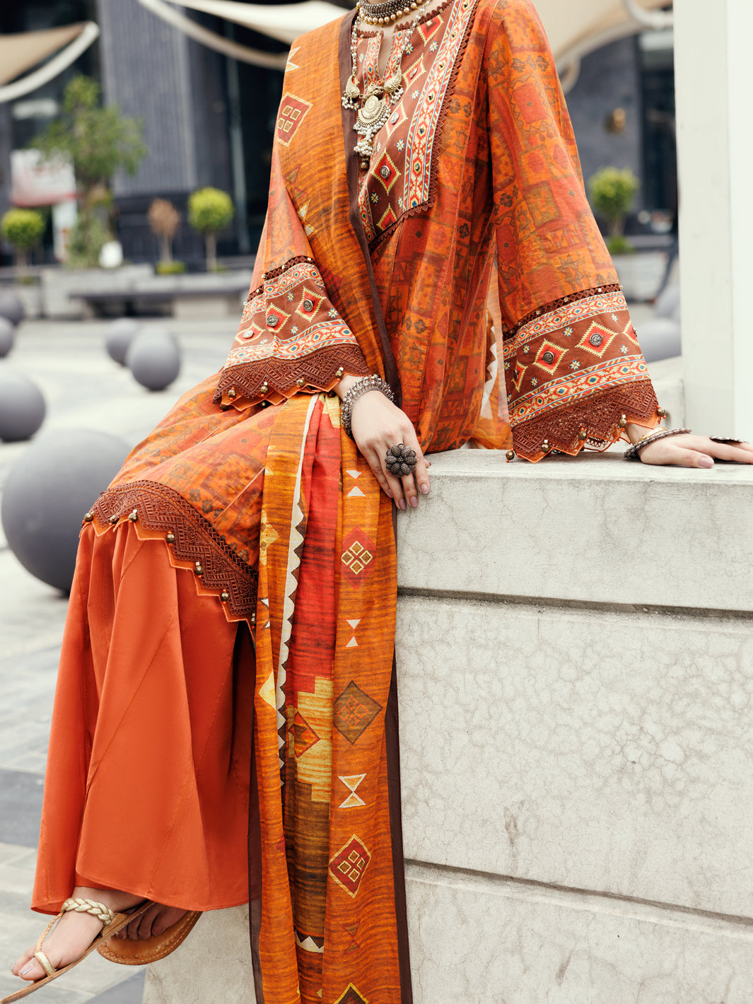 Almirah Mustard Lawn 2Pc Unstitched - ALP-2PS-SLKD-UN-2267