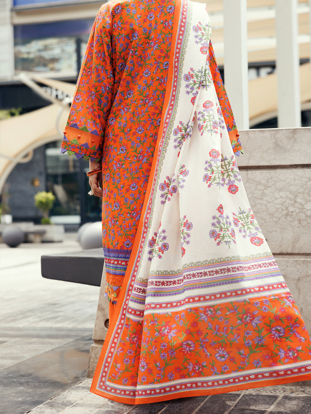 Almirah Terracotta Lawn 2Pc Unstitched - ALP-2PS-SLKD-UN-2265