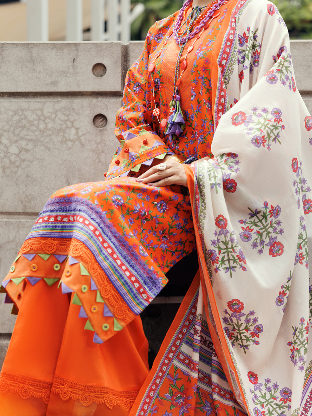 Almirah Terracotta Lawn 2Pc Unstitched - ALP-2PS-SLKD-UN-2265
