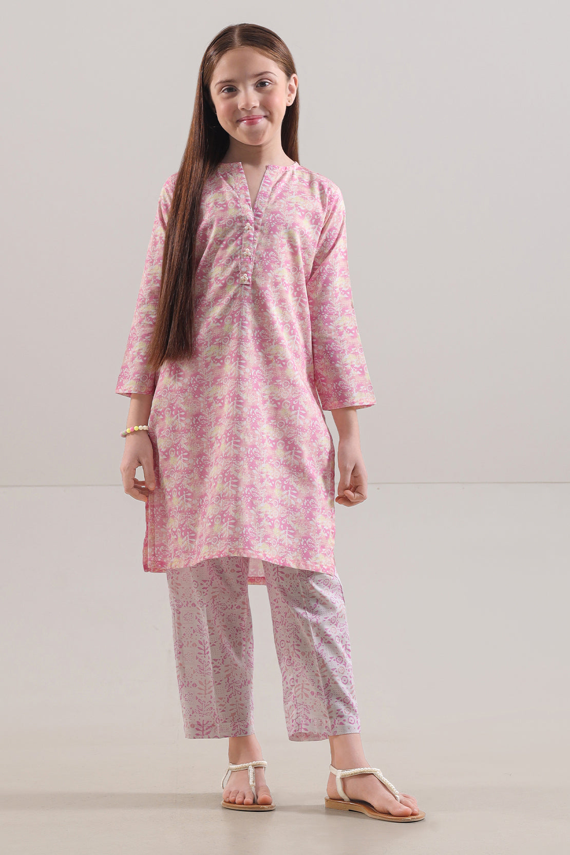Saya Printed Lawn Stitched 2 Piece (Shirt/Trouser)  For Kids