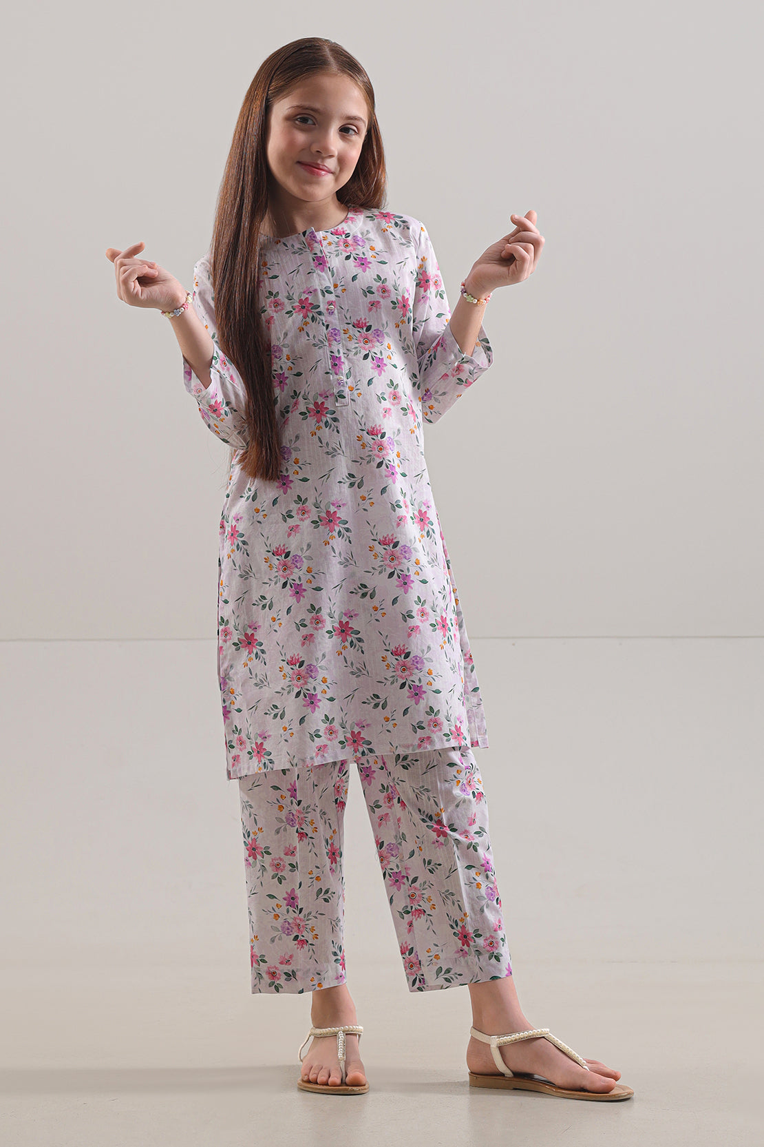 Saya Printed Lawn Stitched 2 Piece (Shirt/Trouser) For Kids