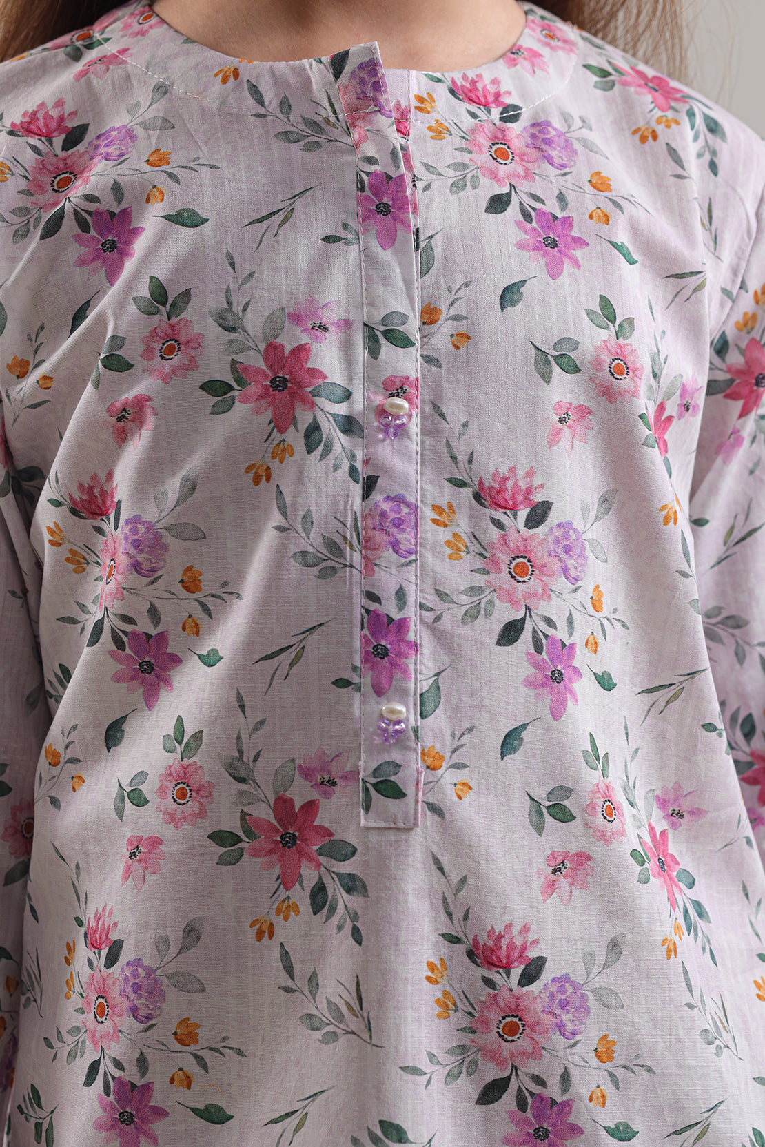 Saya Printed Lawn Stitched 2 Piece (Shirt/Trouser) For Kids