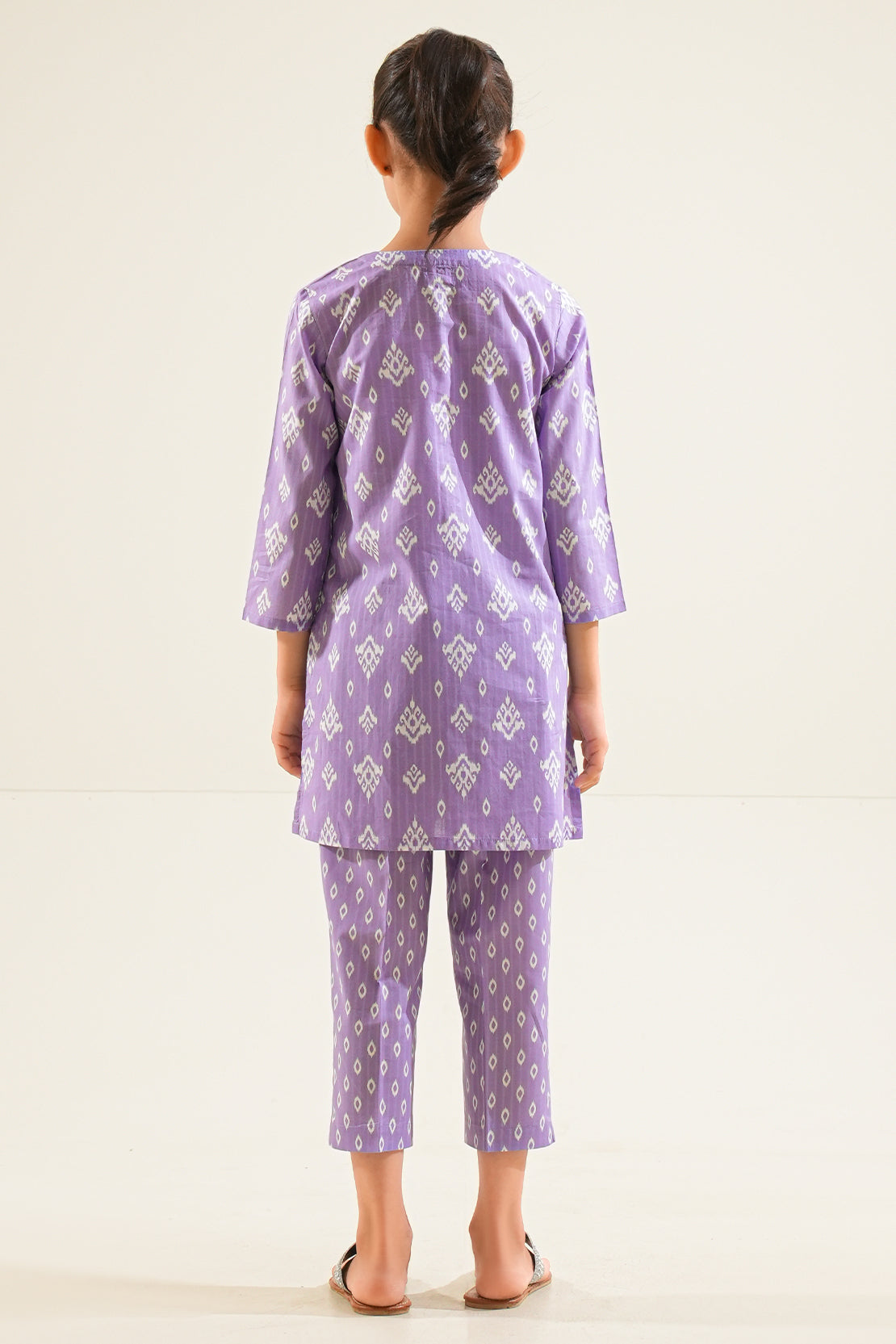 Saya Printed Strip Lawn Stitched 2 Piece (Shirt/Trouser)  For Kids