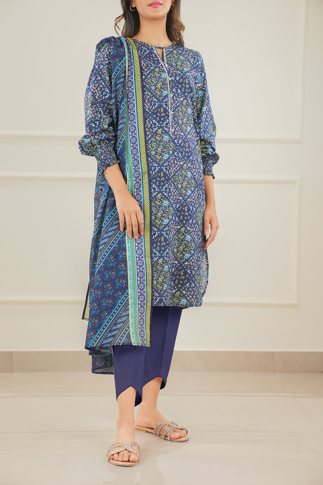 Saya Unstitched Printed Lawn 3 Piece