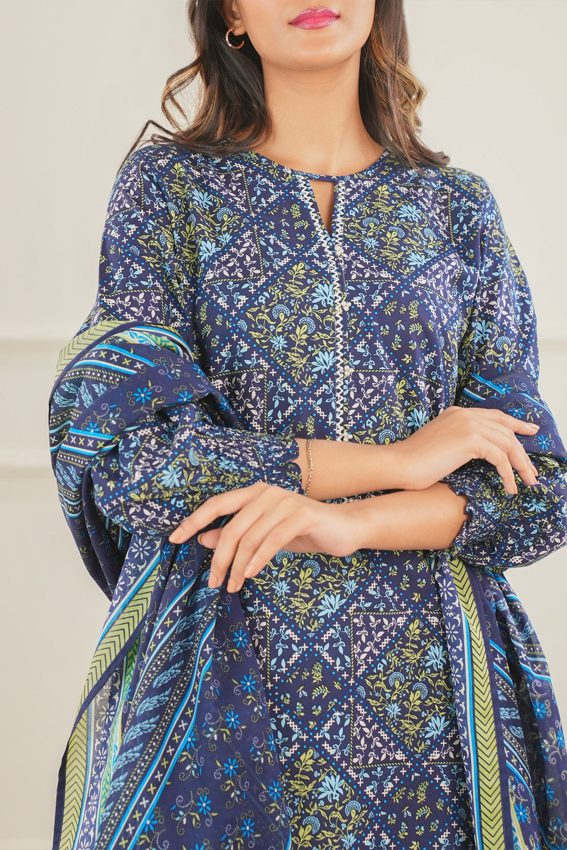 Saya Unstitched Printed Lawn 3 Piece