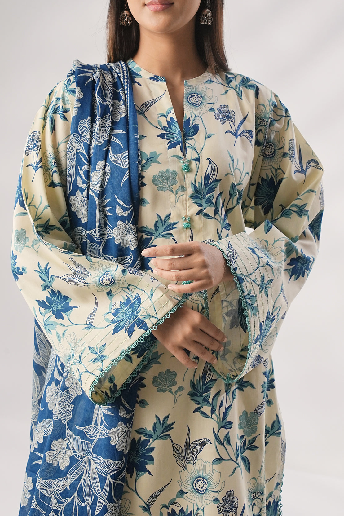 Saya Unstitched Printed Lawn 3 Piece