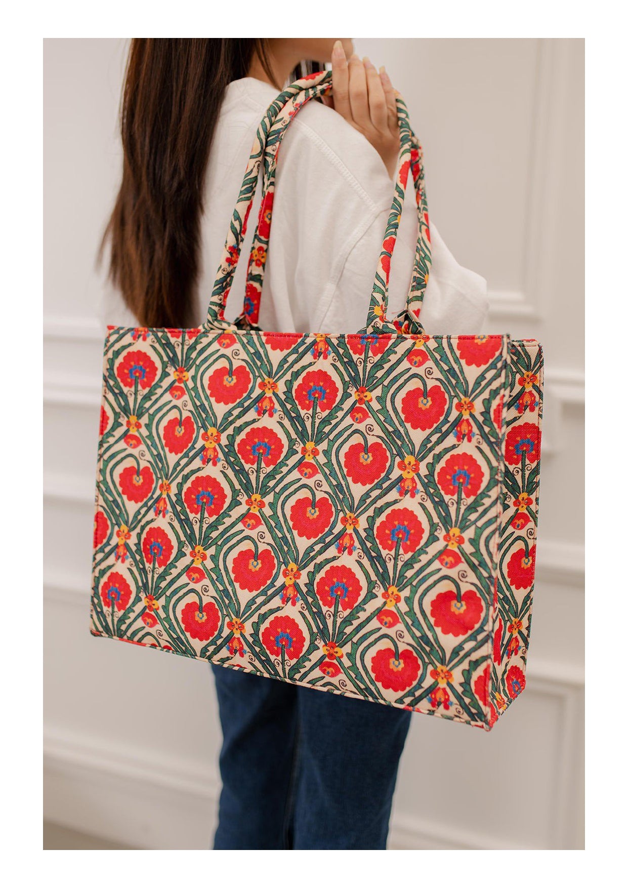 Zellbury Colorful Tote Bag – Stylish Printed Handbag for Women