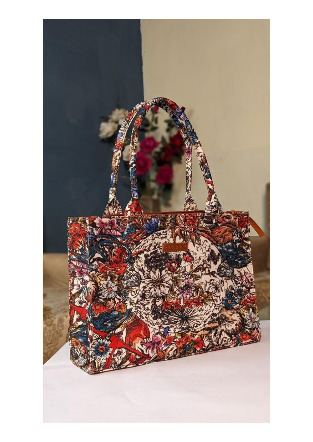 Zellbury Colorful Tote Bag – Stylish Printed Handbag for Women