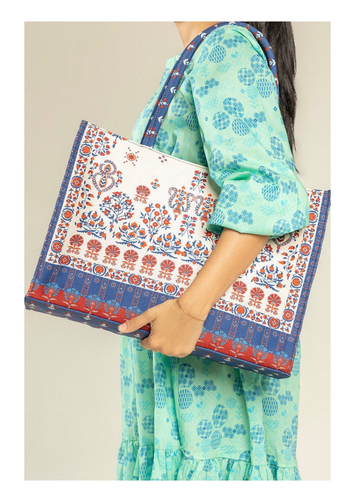 Zellbury Colorful Tote Bag – Stylish Printed Handbag for Women